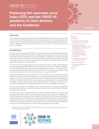 Imagen de portada: Producing the Consumer Price Index (CPI) and the COVID-19 Pandemic in Latin America and the Caribbean 9789210054218