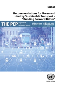 Omslagafbeelding: Recommendations for Green and Healthy Sustainable Transport – “Building Forward Better” 9789210056915