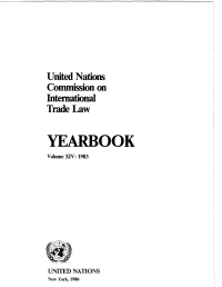 Cover image: United Nations Commission on International Trade Law (UNCITRAL) Yearbook 1983 9789210450850