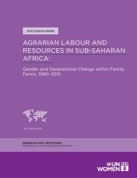 Imagen de portada: Agrarian Labour and Resources in Sub-Saharan Africa