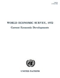 Cover image: World Economic Survey 1972 9789210452274