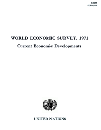 Cover image: World Economic Survey 1971 9789210452281