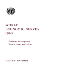 صورة الغلاف: World Economic Survey 1963 9789210452403