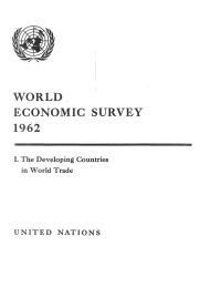 صورة الغلاف: World Economic Survey 1962 9789210452809