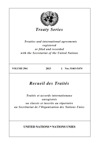 Cover image: Treaty Series 2961/Recueil des Traités 2961 9789219009103