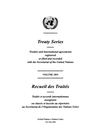 Cover image: Treaty Series 1854/Recueil des Traités 1854 9789210453882