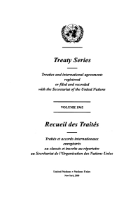 صورة الغلاف: Treaty Series 1962/Recueil des traités 1962 9789210454926