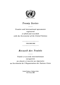 Imagen de portada: Treaty Series 2018/Recueil des traités 2018 9789210455480