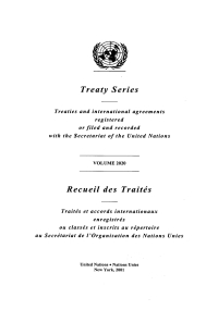 Imagen de portada: Treaty Series 2020/Recueil des traités 2020 9789219000094
