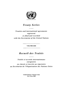 صورة الغلاف: Treaty Series 2060/Recueil des traités 2060 9789219000360