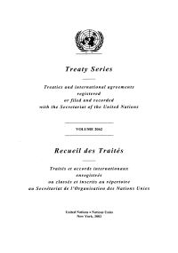 صورة الغلاف: Treaty Series 2062/Recueil des traités 2062 9789219000810