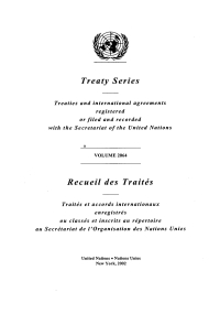 صورة الغلاف: Treaty Series 2064/Recueil des traités 2064 9789219000391