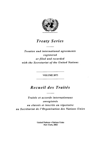 صورة الغلاف: Treaty Series 2073/Recueil des traités 2073 9789219000452