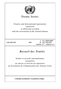 صورة الغلاف: Treaty Series 2077/Recueil des traités 2077 9789219000865