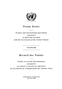 صورة الغلاف: Treaty Series 2083/Recueil des traités 2083 9789219000926