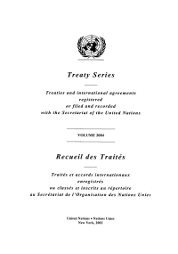 صورة الغلاف: Treaty Series 2084/Recueil des traités 2084 9789219000933
