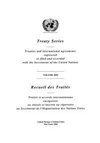Cover image: Treaty Series 2094/Recueil des traités 2094 9789219001039