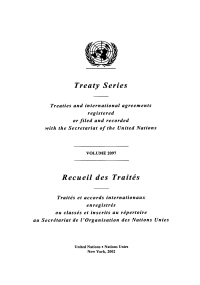 صورة الغلاف: Treaty Series 2097/Recueil des traités 2097 9789210455961