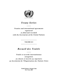 Imagen de portada: Treaty Series 2113/Recueil des traîtés 2113 9789219000629