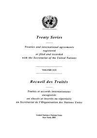 Cover image: Treaty Series 2132/Recueil des traîtés 2132 9789219001114
