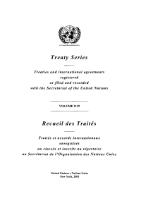 صورة الغلاف: Treaty Series 2139/Recueil des traités 2139 9789219001183