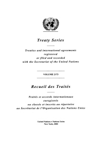 Cover image: Treaty Series 2173/Recueil des Traités 2173 9789219001510