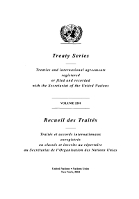 Omslagafbeelding: Treaty Series 2201/Recueil des Traités 2201 9789219001855