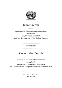 Cover image: Treaty Series 2226/Recueil des Traités 2226 9789219002432