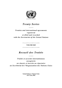 صورة الغلاف: Treaty Series 2029/Recueil des traités 2029 9789210457446