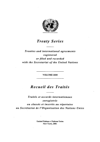 صورة الغلاف: Treaty Series 2035/Recueil des traités 2035 9789219000148