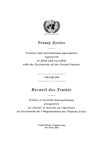 صورة الغلاف: Treaty Series 2049/Recueil des traités 2049 9789219000254