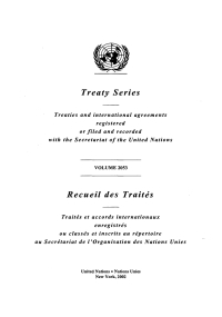 صورة الغلاف: Treaty Series 2053/Recueil des traités 2053 9789219000292