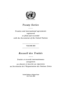 Cover image: Treaty Series 2055/Recueil des traités 2055 9789219000315