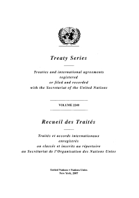 Cover image: Treaty Series 2240/Recueil des Traités 2240 9789219003293