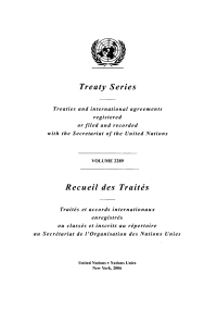Cover image: Treaty Series 2289/Recueil des Traités 2289 9789219002630