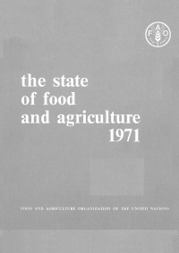 Cover image: The State of Food and Agriculture 1971