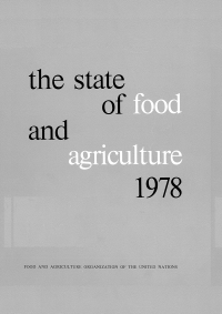 Imagen de portada: The State of Food and Agriculture 1978