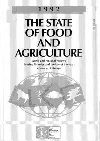 Cover image: The State of Food and Agriculture 1992