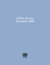 Omslagafbeelding: CEPAL Review No.72, December 2000 9789211213065