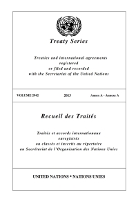 Cover image: Treaty Series 2942 / Recueil des Traités 2942 9789219009431