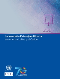 Imagen de portada: La Inversión Extranjera Directa en América Latina y el Caribe 2019 9789210479448