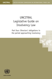 Cover image: UNCITRAL Legislative Guide on Insolvency Law, Part Four 9789211338188