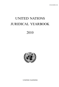 Imagen de portada: United Nations Juridical Yearbook 2010 9789211337112