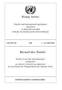 Omslagafbeelding: Treaty Series 2385/Recueil des Traités 2385 9789219003484