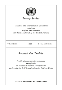 صورة الغلاف: Treaty Series 2406/Recueil des Traités 2406 9789219003743
