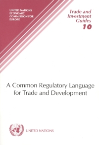Cover image: A Common Regulatory Language for Trade and Development 9789211170160
