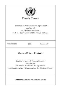 صورة الغلاف: Treaty Series 2361/Recueil des Traités 2361 9789219003842