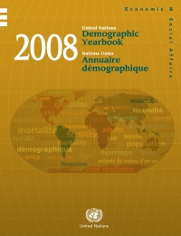 Imagen de portada: United Nations Demographic Yearbook 2008, Sixtieth issue/Nations Unies Annuaire Démographique 2008, Soixantième édition 9789210511032