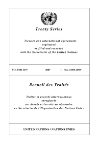 صورة الغلاف: Treaty Series 2479/Recueil des Traités 2479 9789219004665