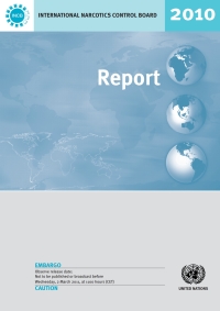 Omslagafbeelding: Report of the International Narcotics Control Board for 2010 9789211482584